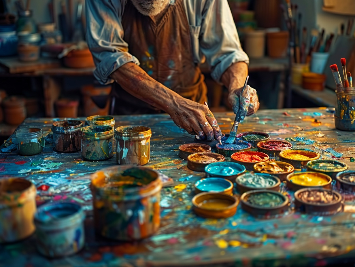 peinture argile