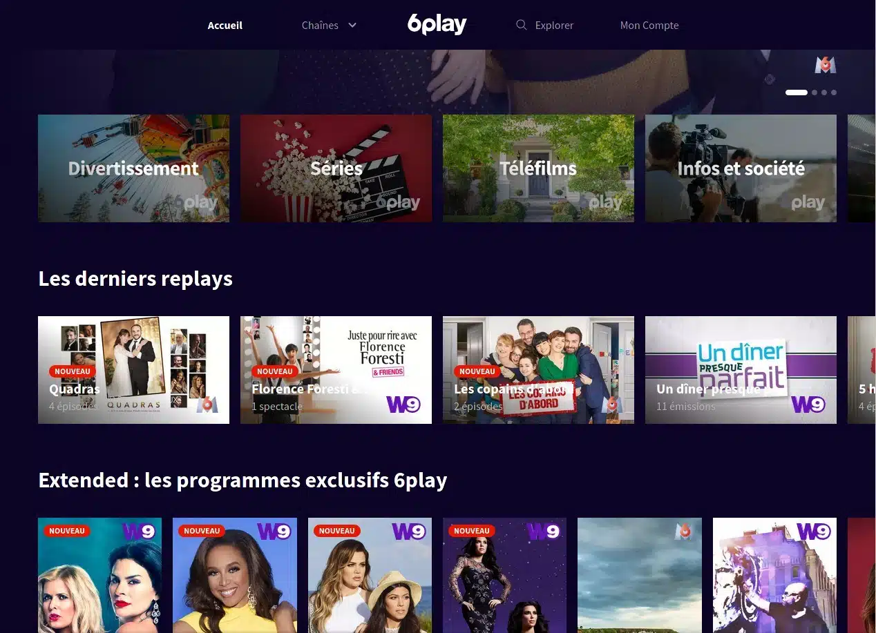 vos émissions préférées sur 6play