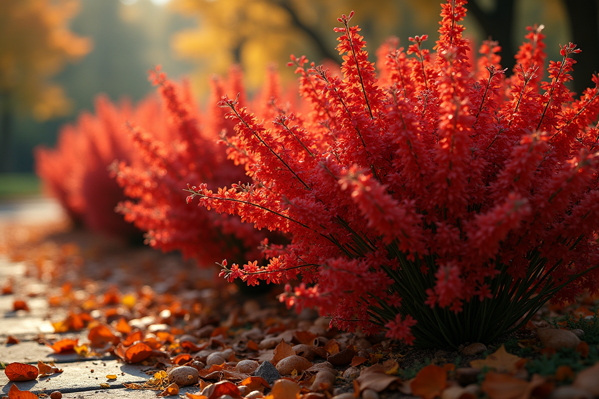 fleurs rouges