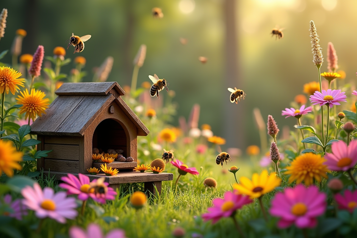 abeilles jardin